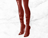 Maroon Thigh Boots