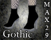 Gothic Boots w/Fishnet