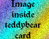 Teddybear Glitter Card