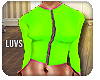 Lime Zipper Top 