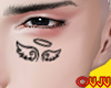 Face Tattoo Angel Wings
