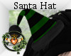 Gothic Green Santa Hat