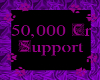 50K Support Sticker