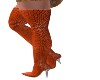 Orange Winter Boots