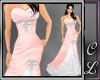 Roma Pink Fluted Gown