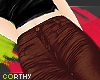 [C] Brown Leather Pants