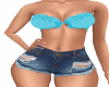 JEAN SHORT N BABY BLUE