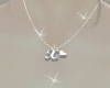 M' Letter X Necklace