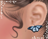 L>Blue-Butterfly Earring