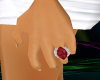 (H)Red ruby ring...
