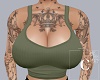 Khaki tank top + ink