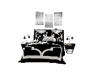 Blk & White Bed