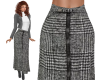 RF Tweed Zip Front Skirt