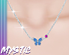 Butterfly Blue Necklace