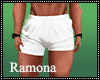 White Muscle Shorts