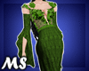 MS Flower Gown Green