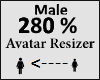 Avatar scaler 280% Male