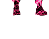 Neon pink shoes