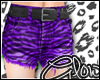 #Zebra Shorts - Purple#