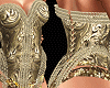 corset gold filigree