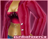 Drk Pink Chinchilla Coat