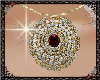 Gold Ruby Diamond Circle
