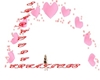 Pink Heart Wedding Arch