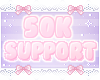 50K Support Sticker