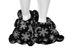 M Blk Xmas Bear Slipp