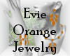 Evie Orange Jewelry Set