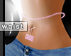 Pink diamond waist Chain