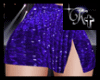 K- Blue Sparkle Skirt -L