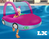 [L] small Car Float Pink