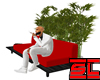 Couch with Bamboo