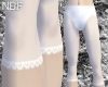 White lace leggings