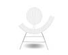 White Stripe Chair