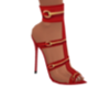 Red Peeptoe Sandals
