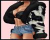 ! Blk/Wht Fur Jacket