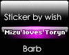 Vip Sticker Mizu Loves T