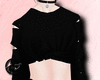 DNs Black Ripped Sweater