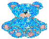 Glitter Teddy Bear Blue