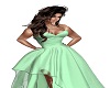 gown aqua green