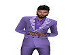 Purple florelle pants
