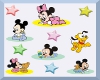 Mickey & Minnie Crib~wht