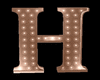 Letter H Bronze Gold