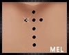 M-Cross chest piercing