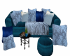 Shades of Blue Couch