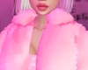 P! Soft Fur Jacket Pink