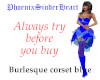 Burlesque corset blue