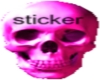 dev skull sticker